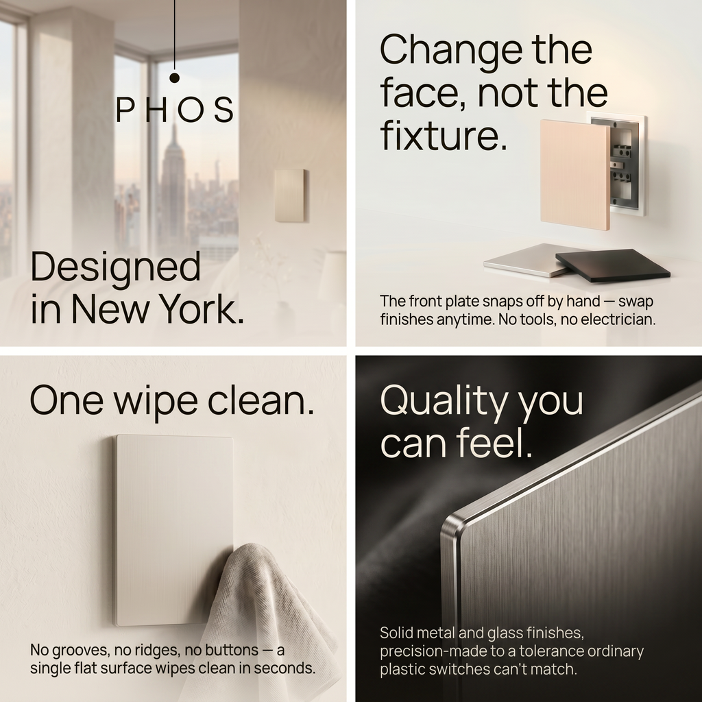 SoHo Horizontal Panel Light Switch
