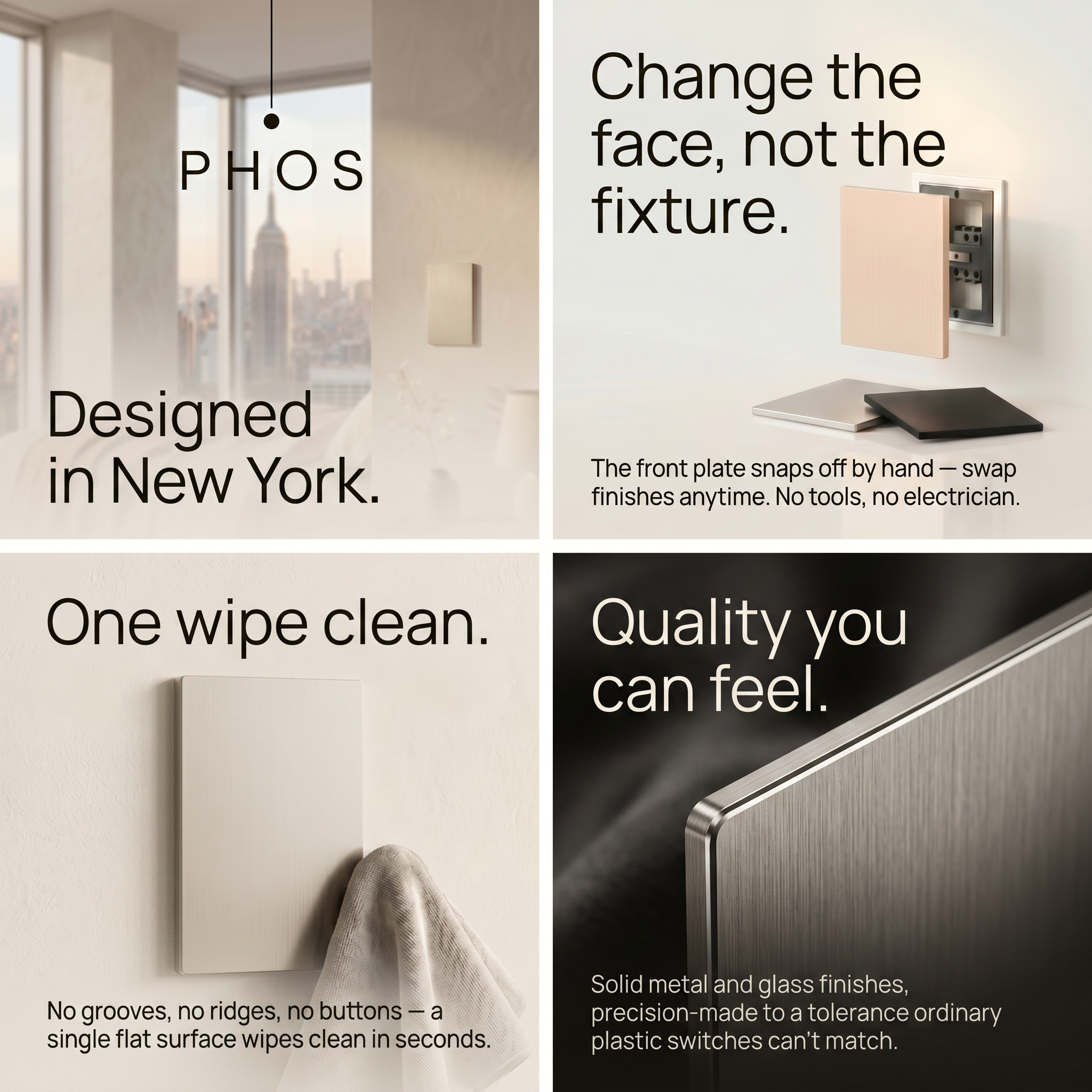 SoHo Horizontal Panel Light Switch