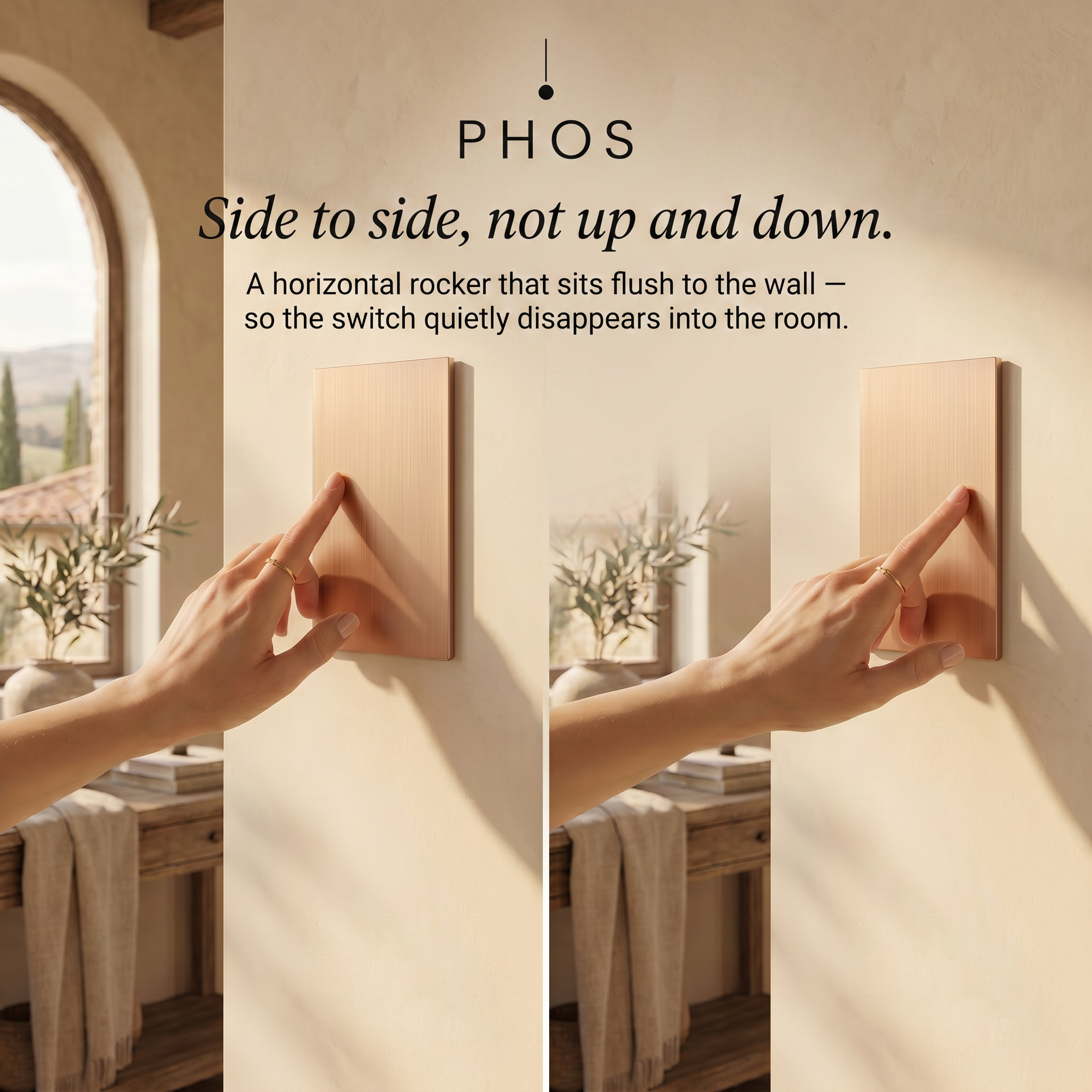 SoHo Horizontal Panel Light Switch