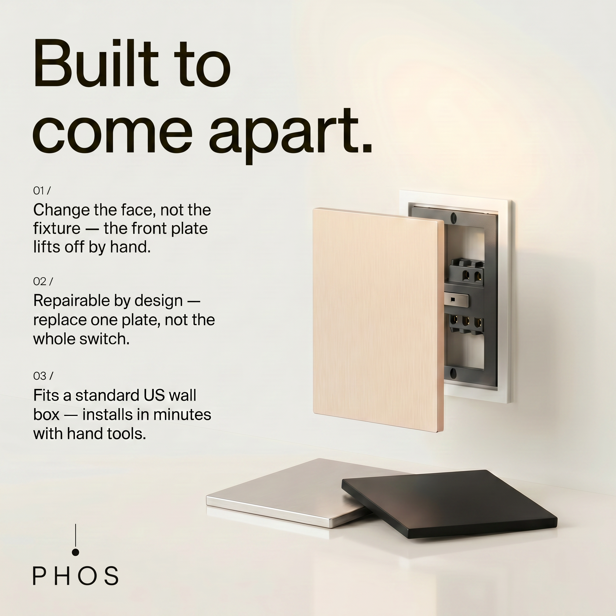 SoHo Horizontal Panel Light Switch